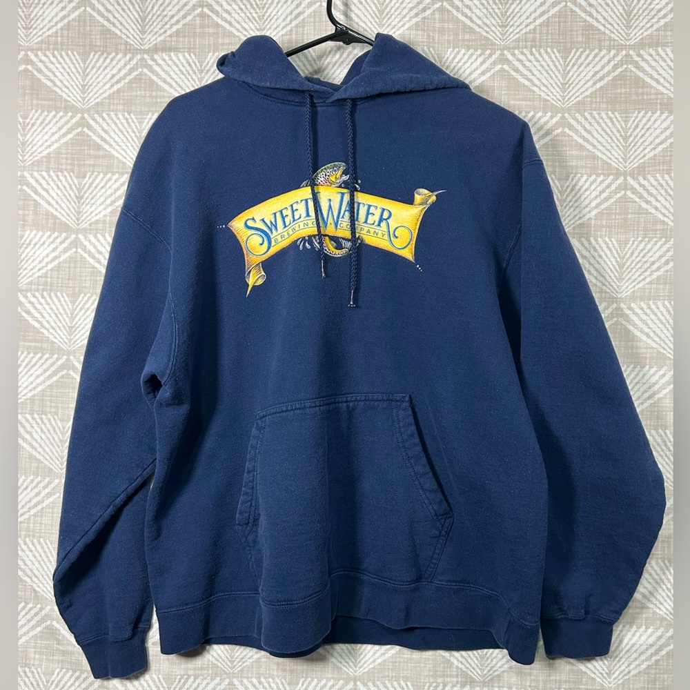Sweetwater Brewing Company Navy Blue Adult Size Large Hoodie Pullover
